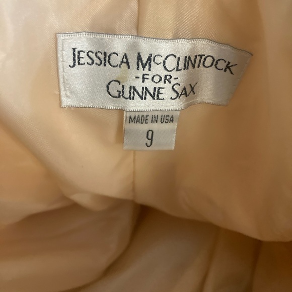 VINTAGE GUNNE SAXE Champagne Gold sleeveless short dress- NWT - Picture 4 of 11